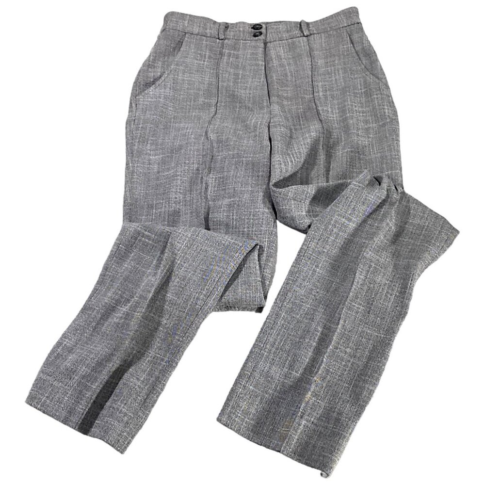 Grace Glam Pants Womens M Dress Slacks Straight Stitched Crease Office Career
